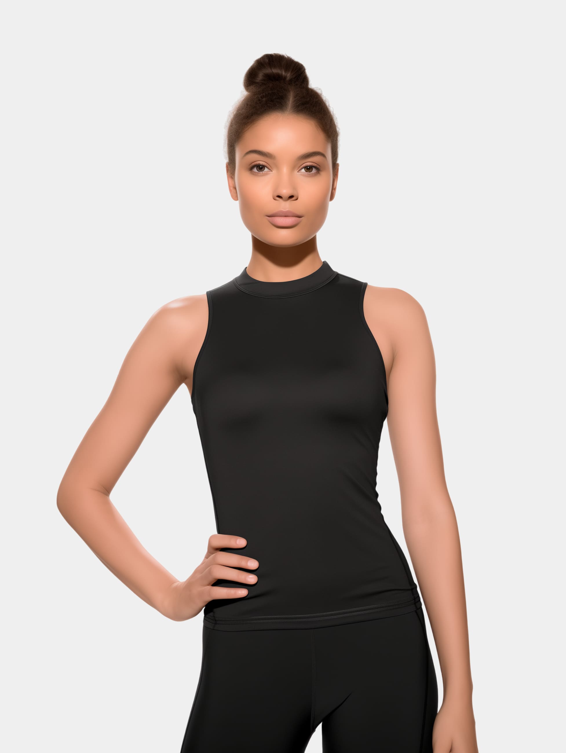 Sleek Mock Neck Tank